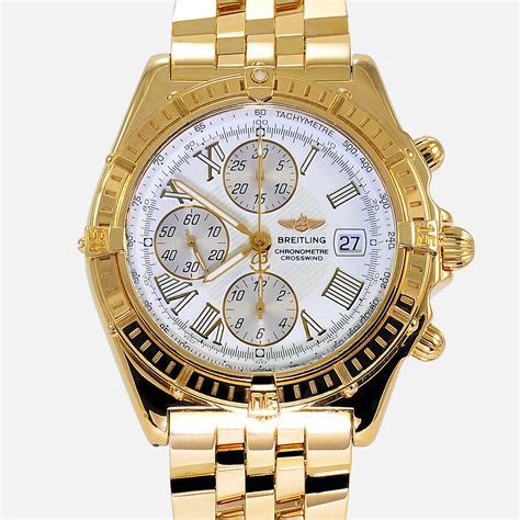 18k breitling watch|breitling watches gold.